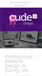 Mobile Screenshot of cudedesign.co.uk